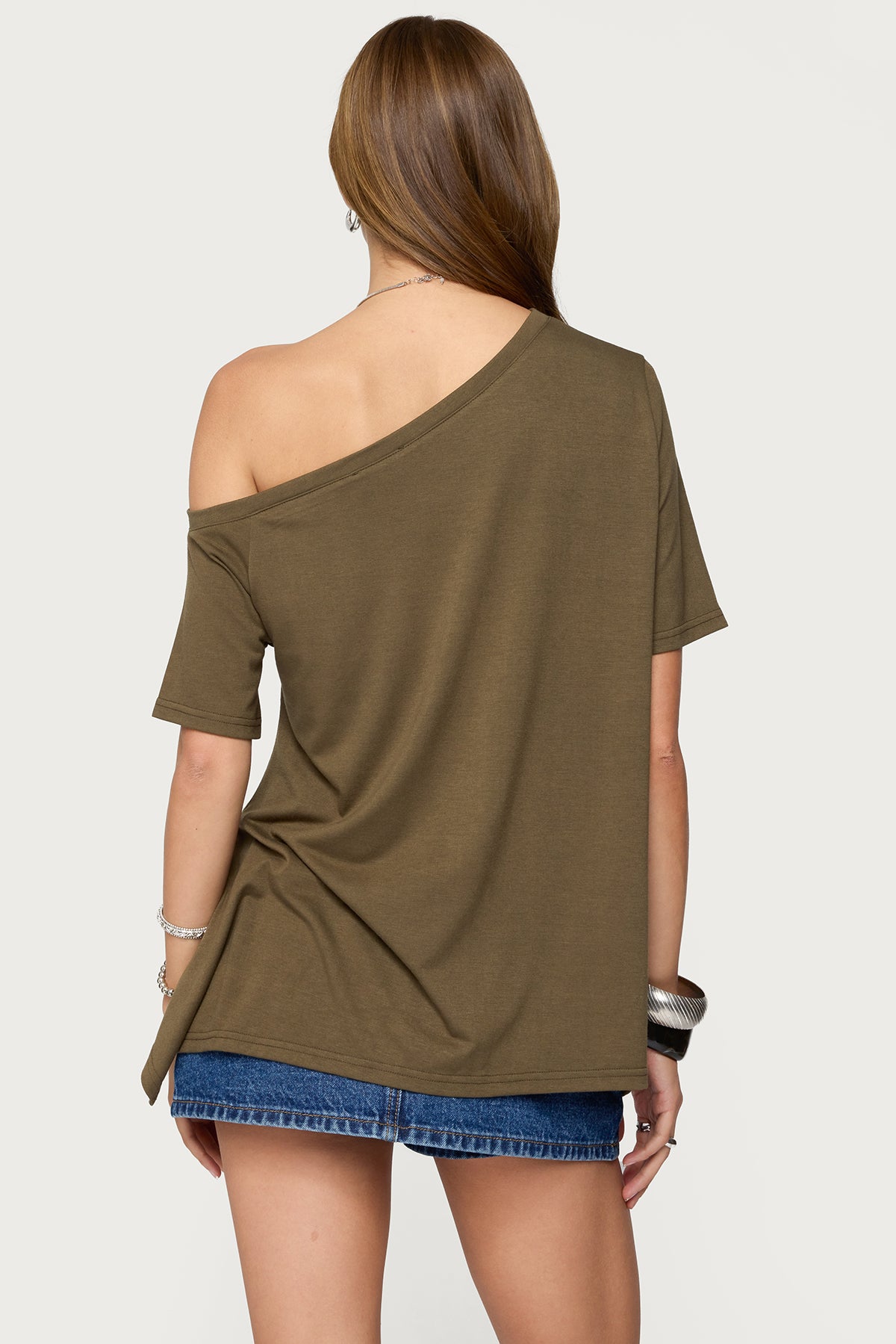Josy Off Shoulder Handkerchief Top-Milans Time
