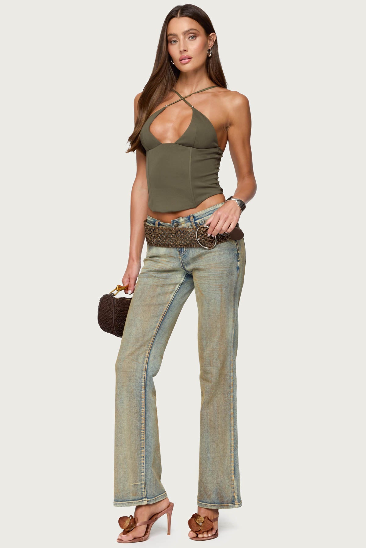 Lou Crossover Beaded Corset-Milans Time