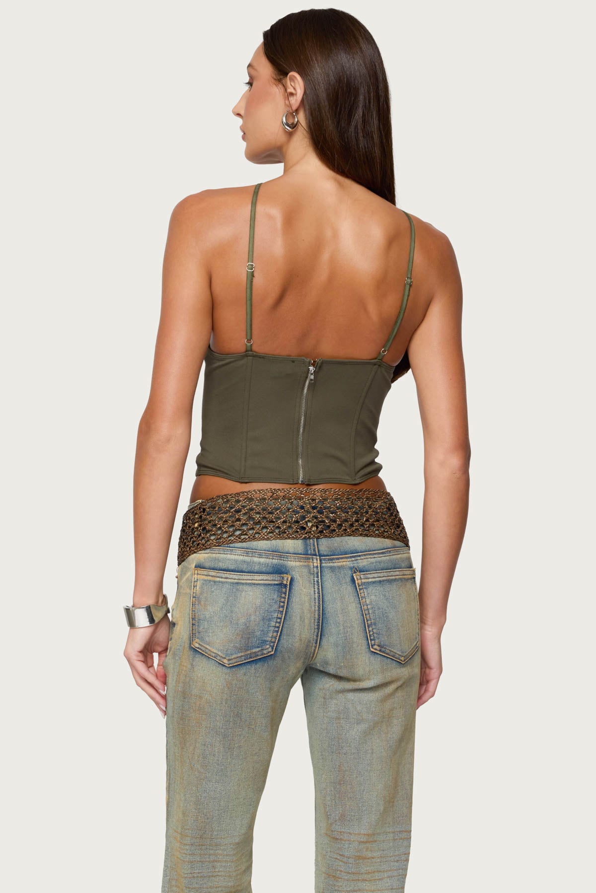 Lou Crossover Beaded Corset-Milans Time