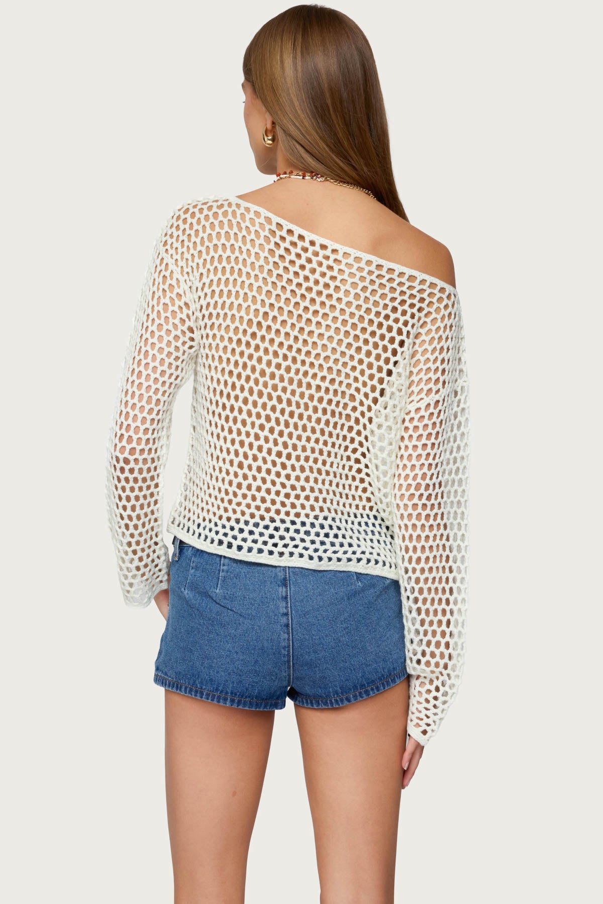 Kalley Off Shoulder Crochet Top-Milans Time