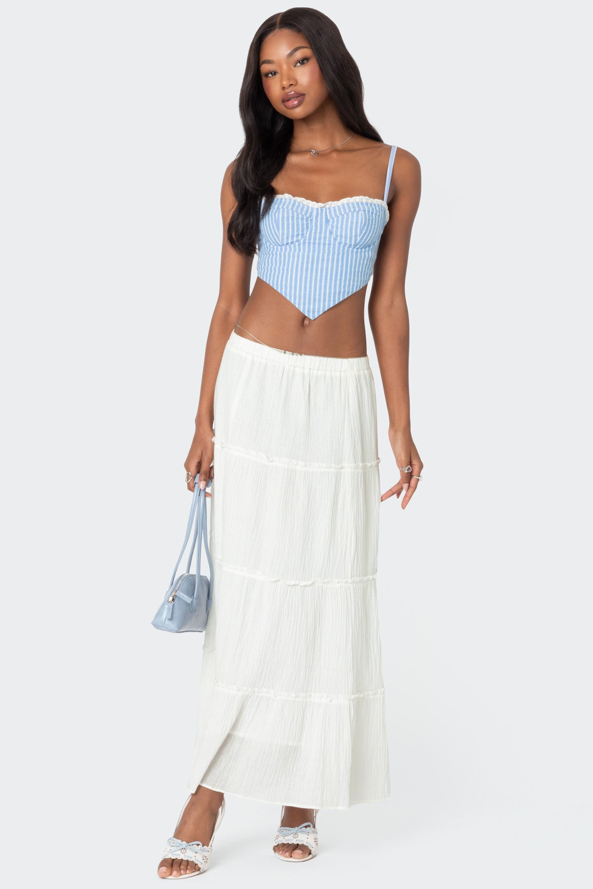 Puckered Triangle Corset-Milans Time