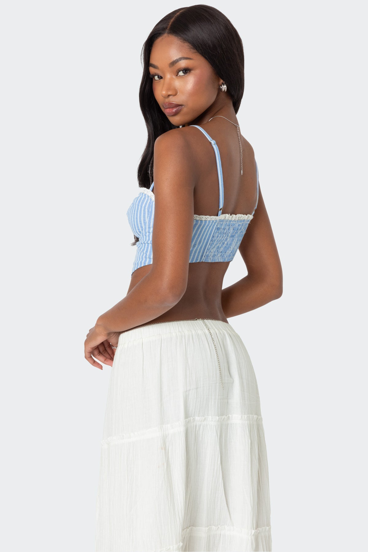 Puckered Triangle Corset-Milans Time