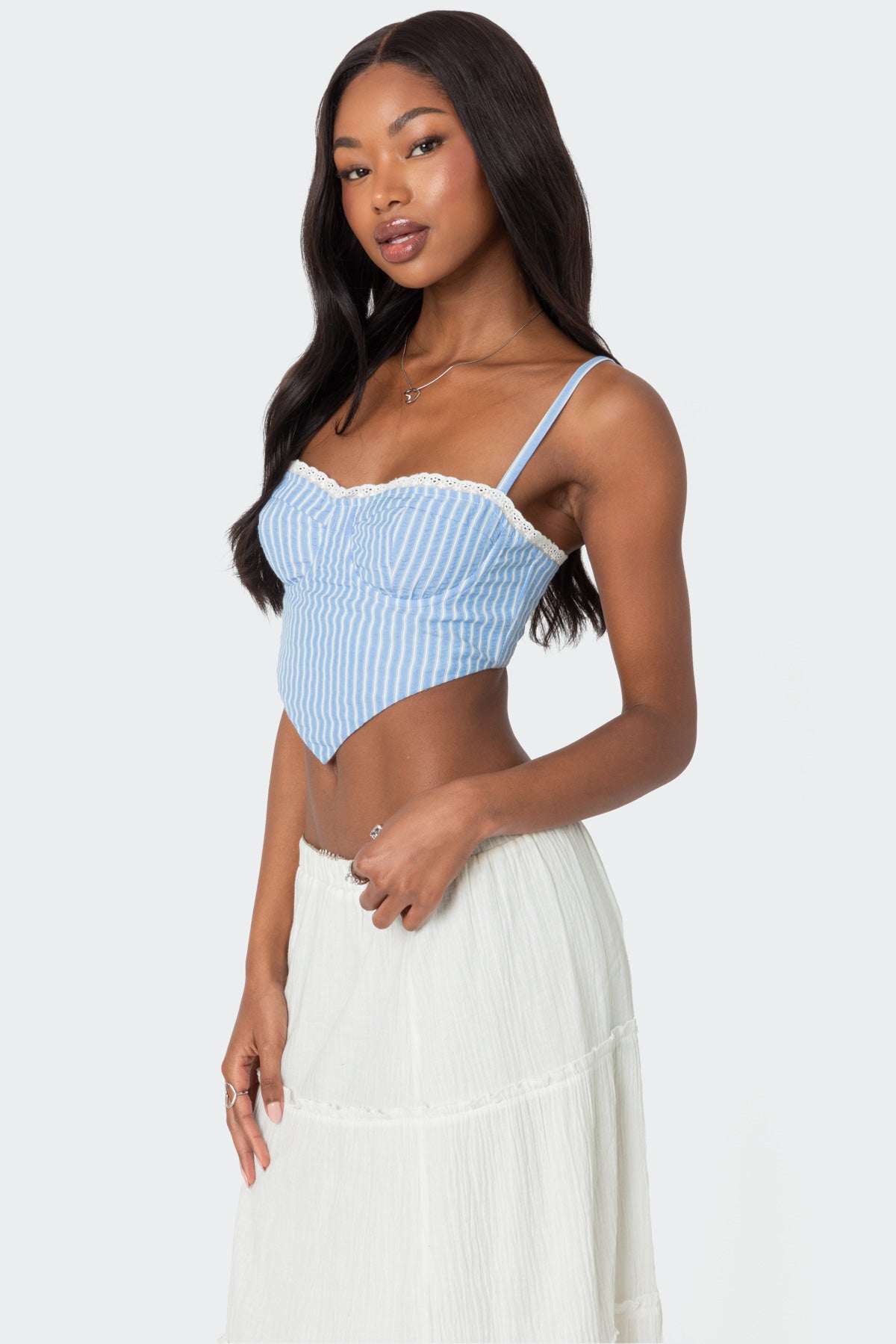 Puckered Triangle Corset-Milans Time