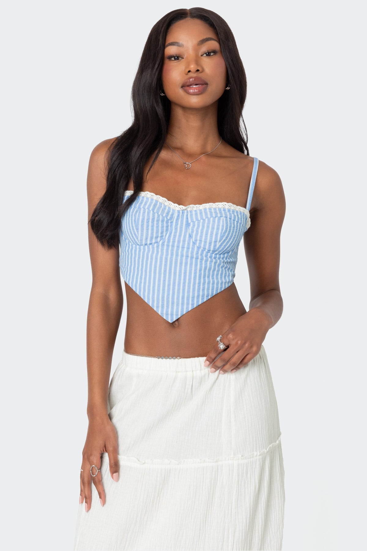 Puckered Triangle Corset-Milans Time