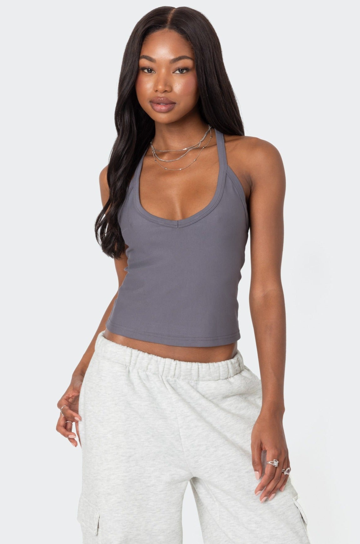 Racer Back Halter Top-Milans Time