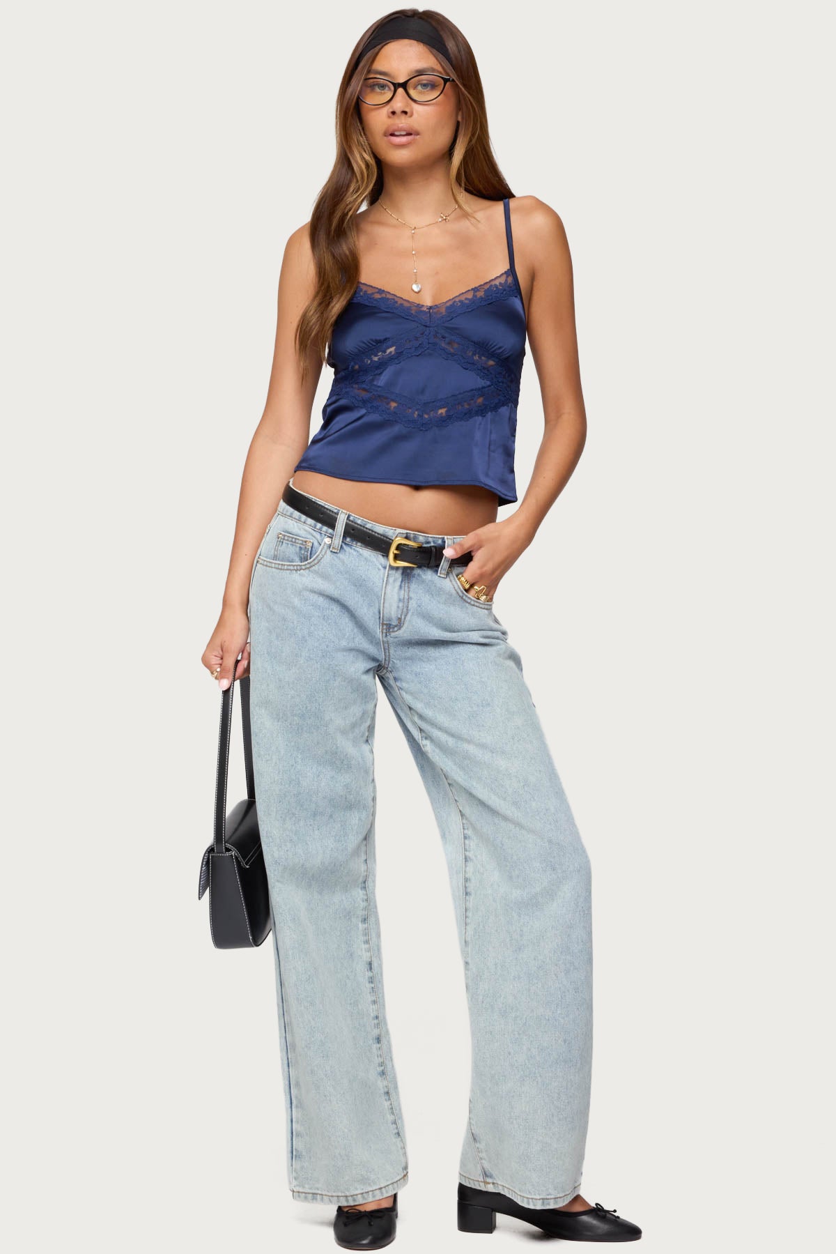 Tamar Satin Effect Tank Top-Milans Time