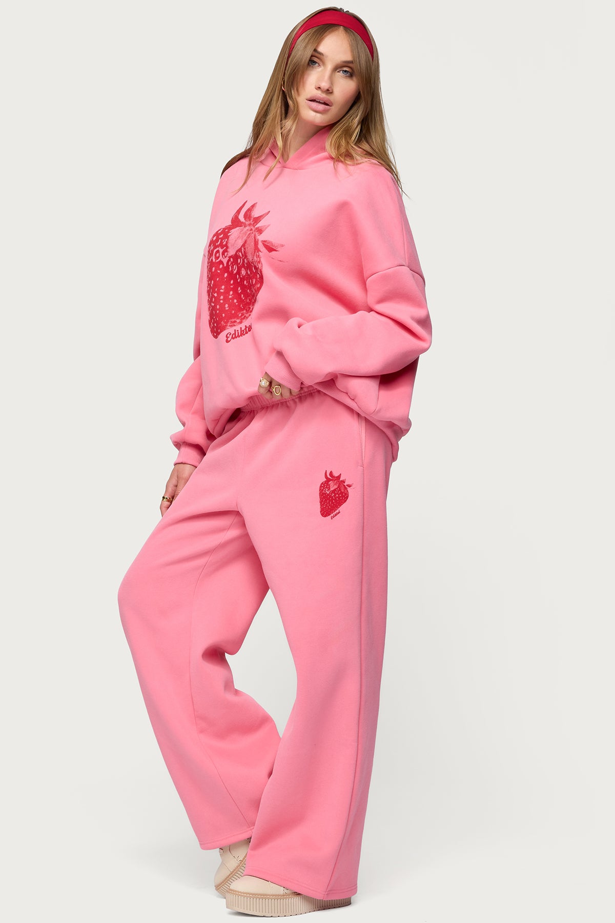 Strawberry Babe Sweatpants-Milans Time