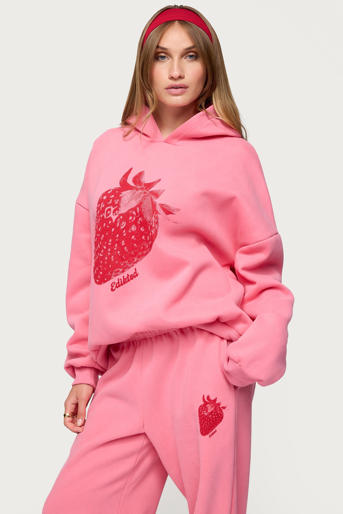 Strawberry Babe Hoodie-Milans Time