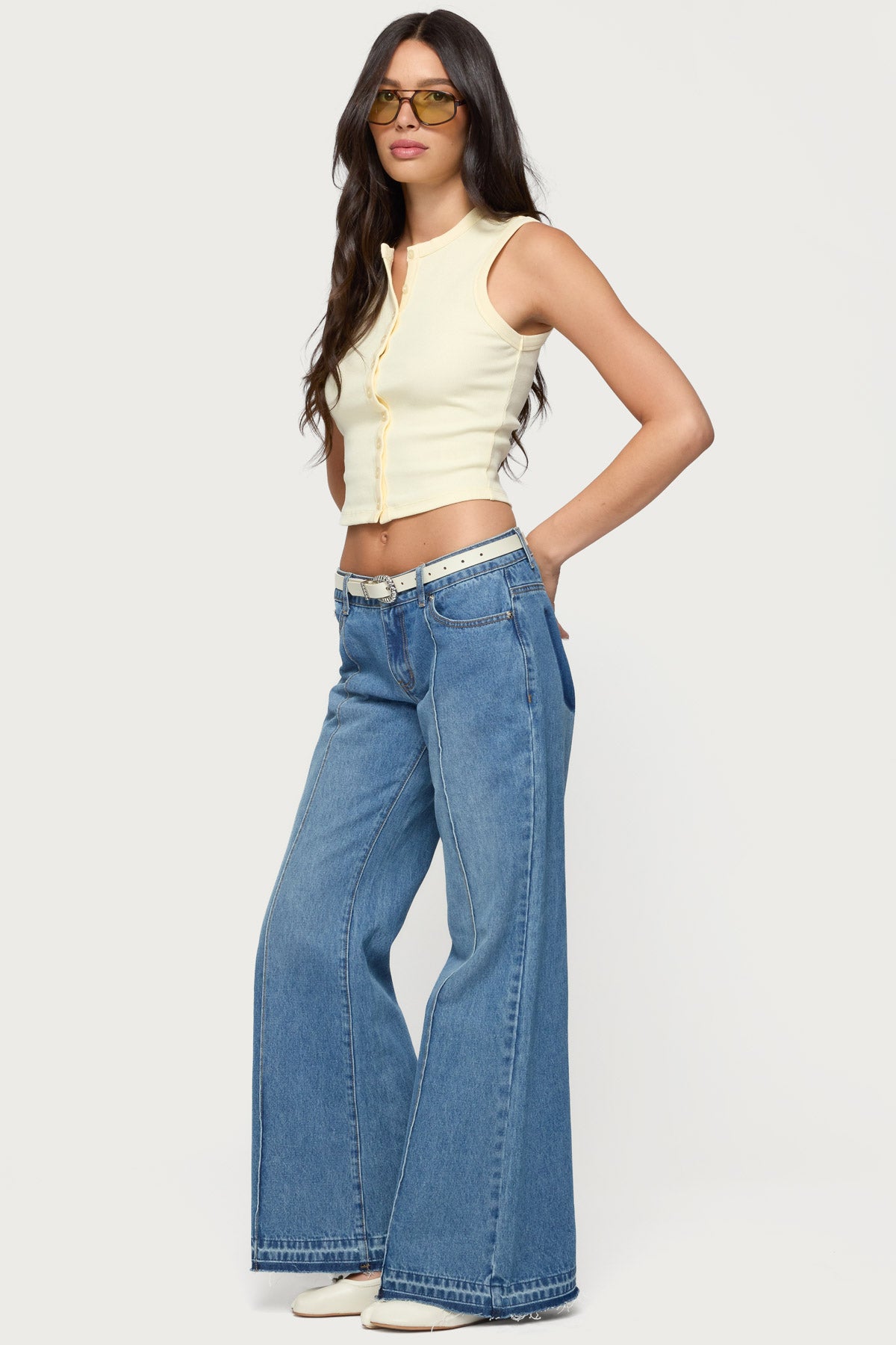 Basel Button Up Tank Top-Milans Time