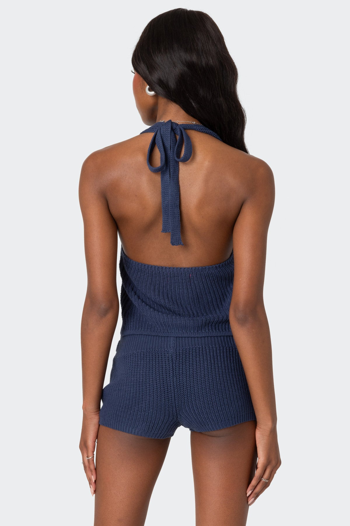 Weekender Belted Knit Halter Top-Milans Time
