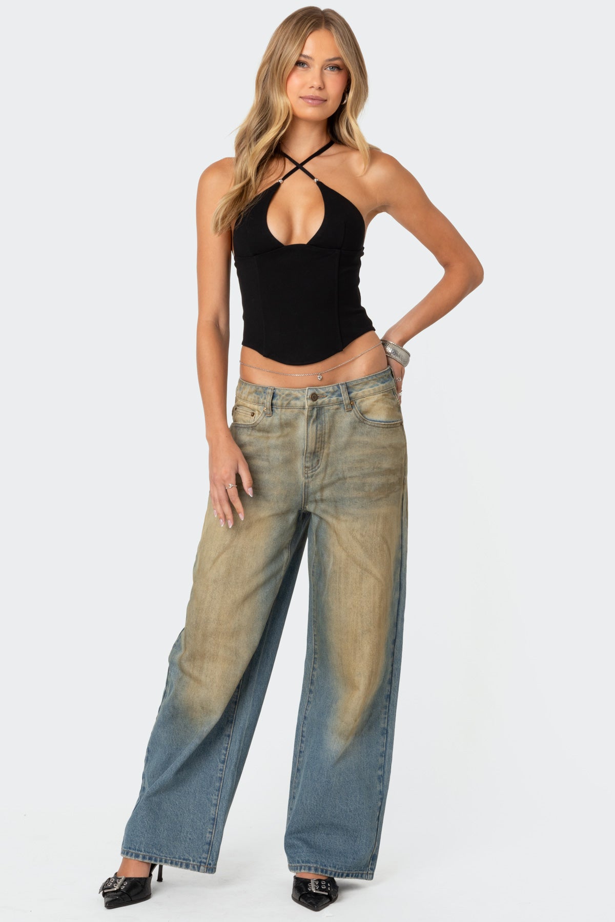 Lou Crossover Beaded Corset-Milans Time