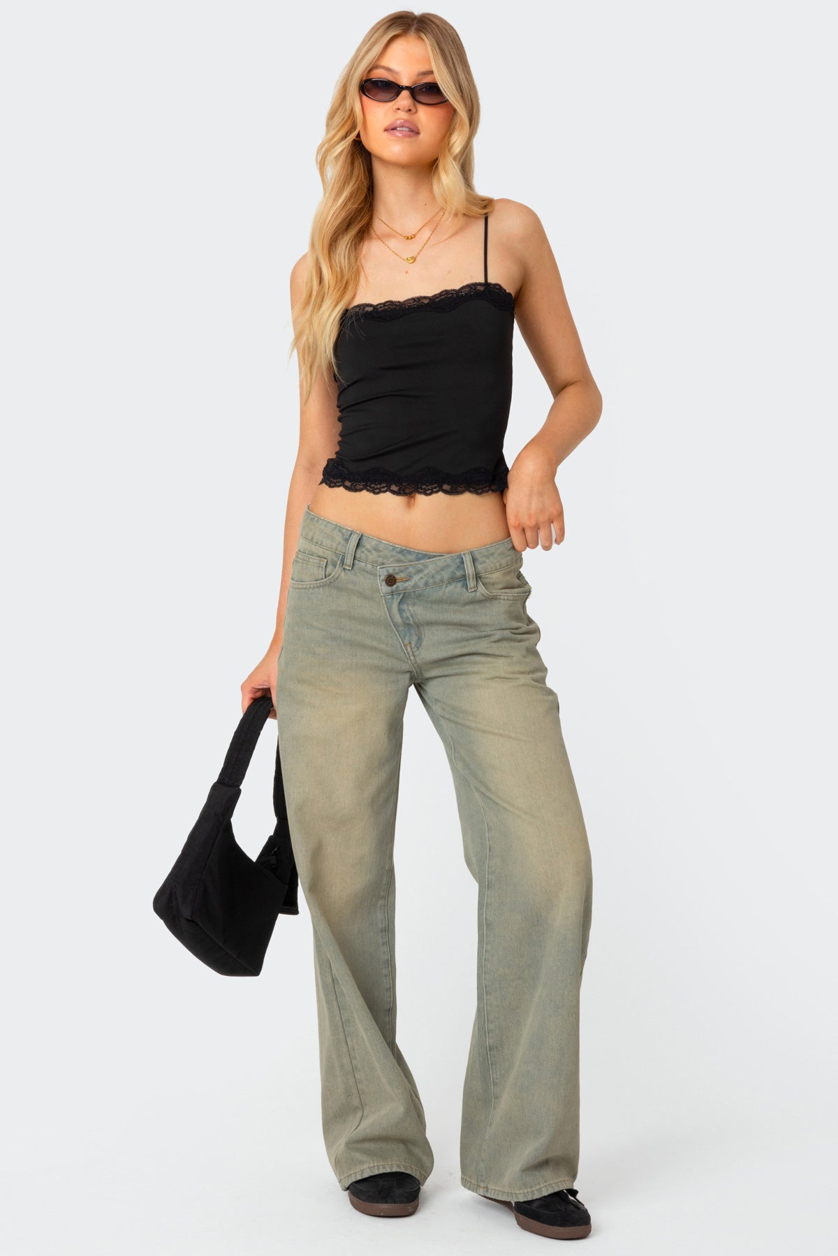 Cruella Lace Trim Tank Top-Milans Time