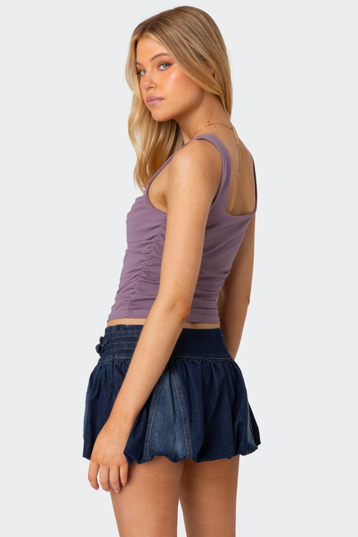 Rio Ruched Square Neck Top-Milans Time