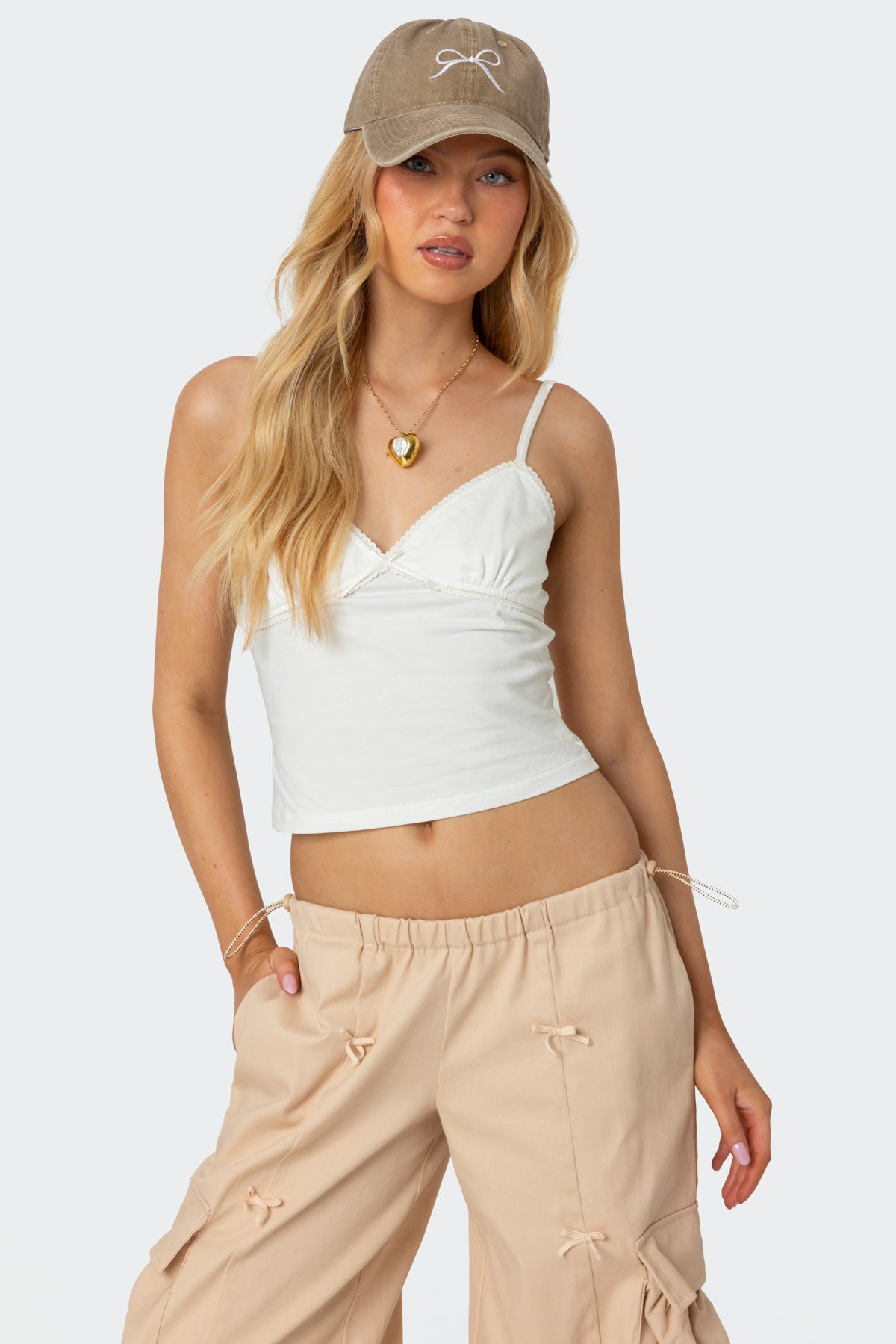 Gila Lace Trim Tank Top-Milans Time