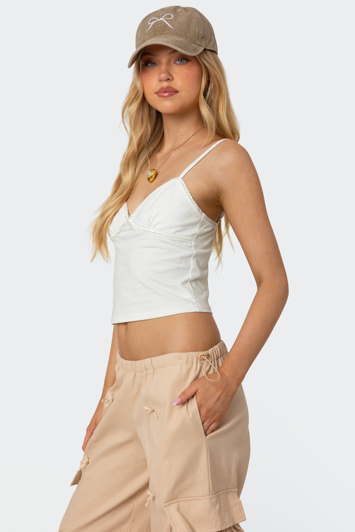 Gila Lace Trim Tank Top-Milans Time