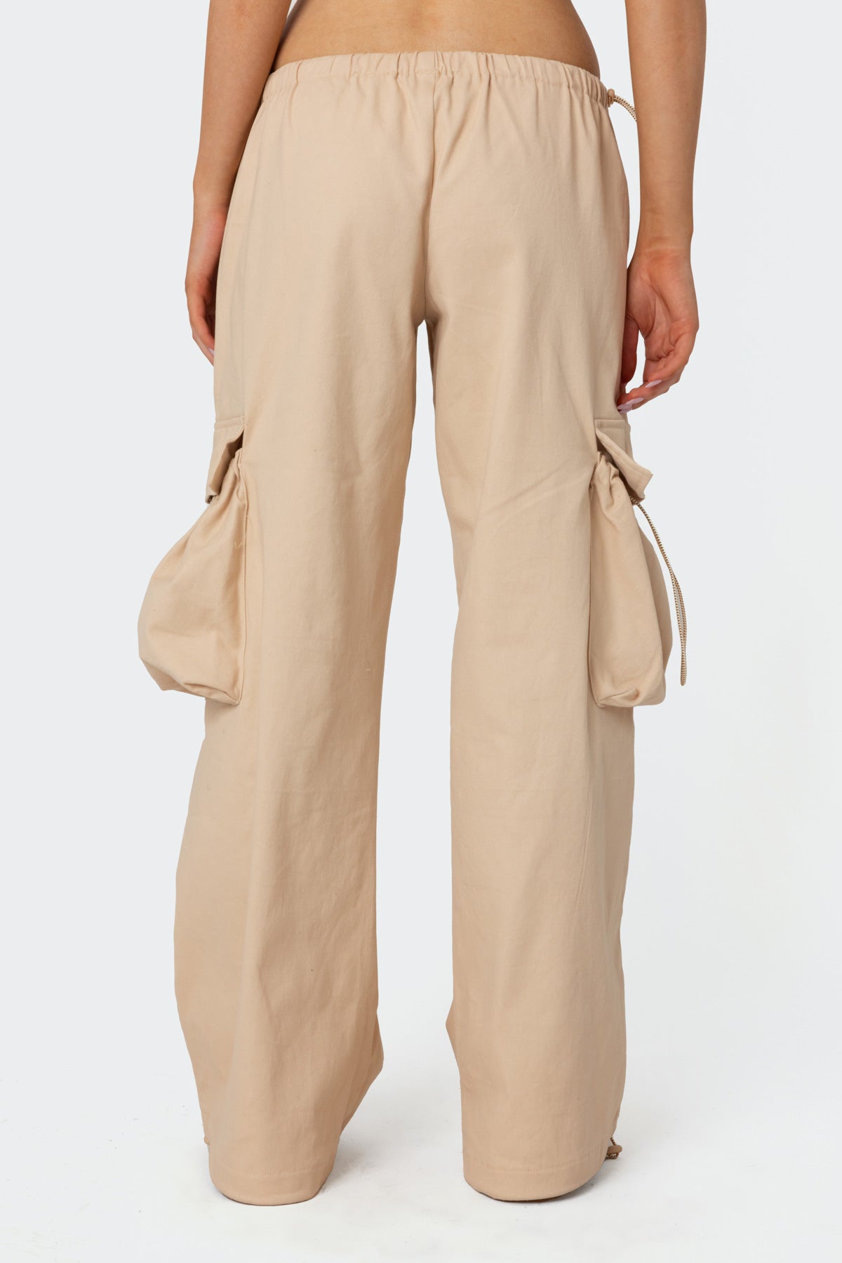 Bow Trim Cargo Parachute Pants-Milans Time