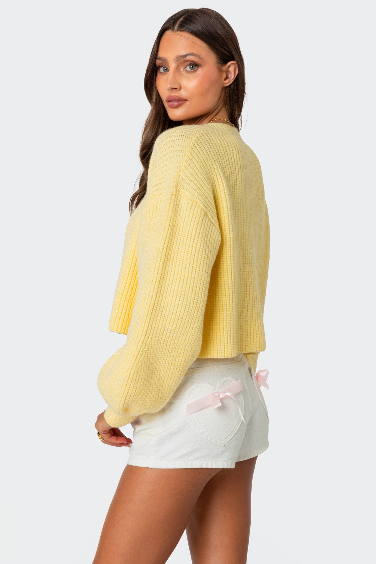 Sabrina Chunky Knit Cropped Cardigan-Milans Time