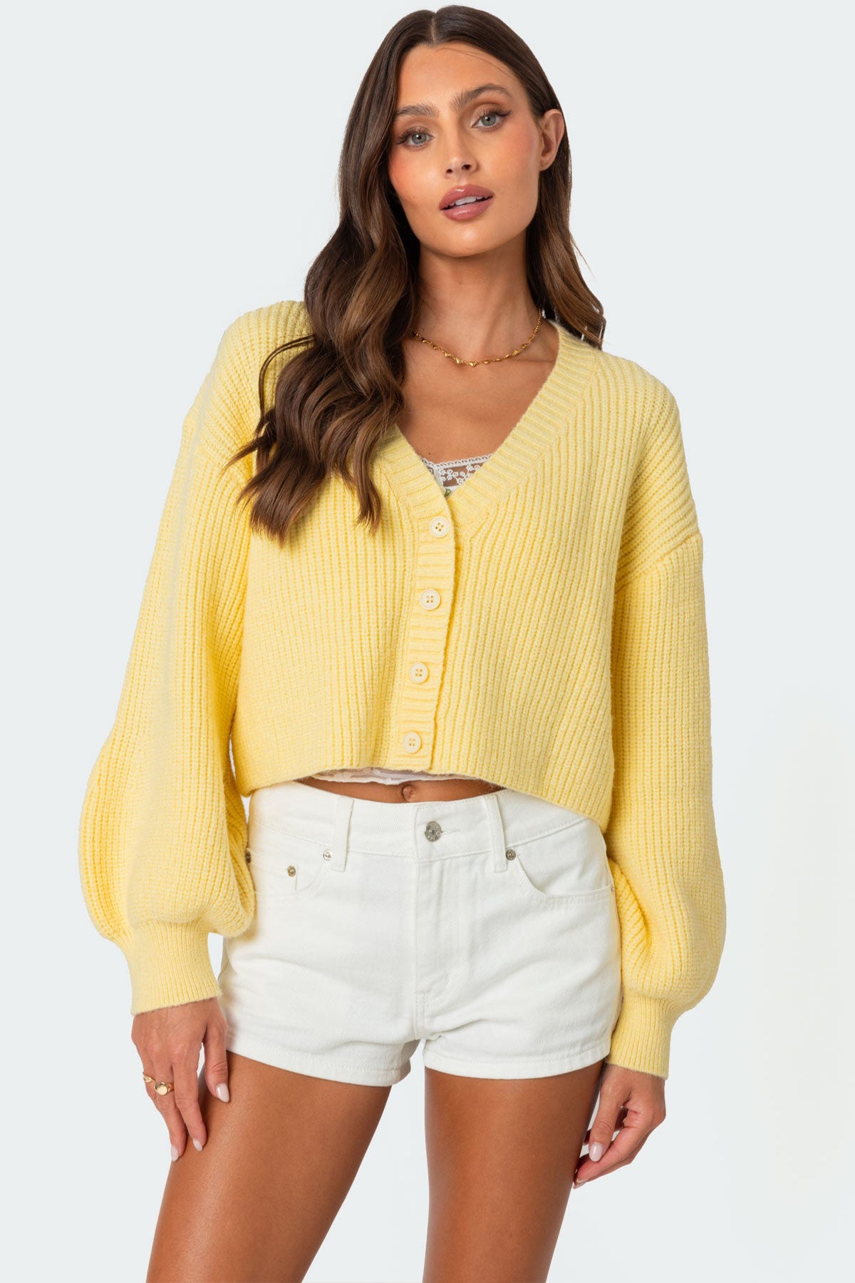 Sabrina Chunky Knit Cropped Cardigan-Milans Time