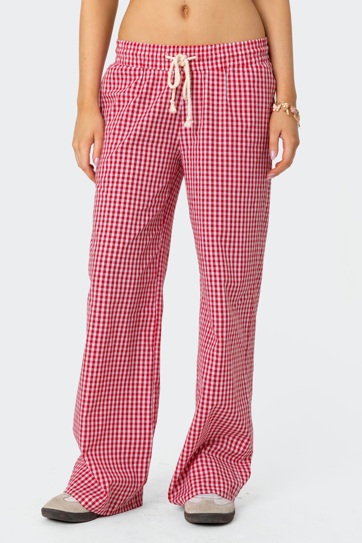 Taya Gingham Pants-Milans Time
