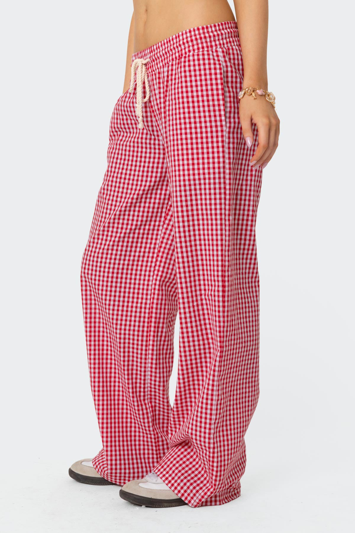 Taya Gingham Pants-Milans Time