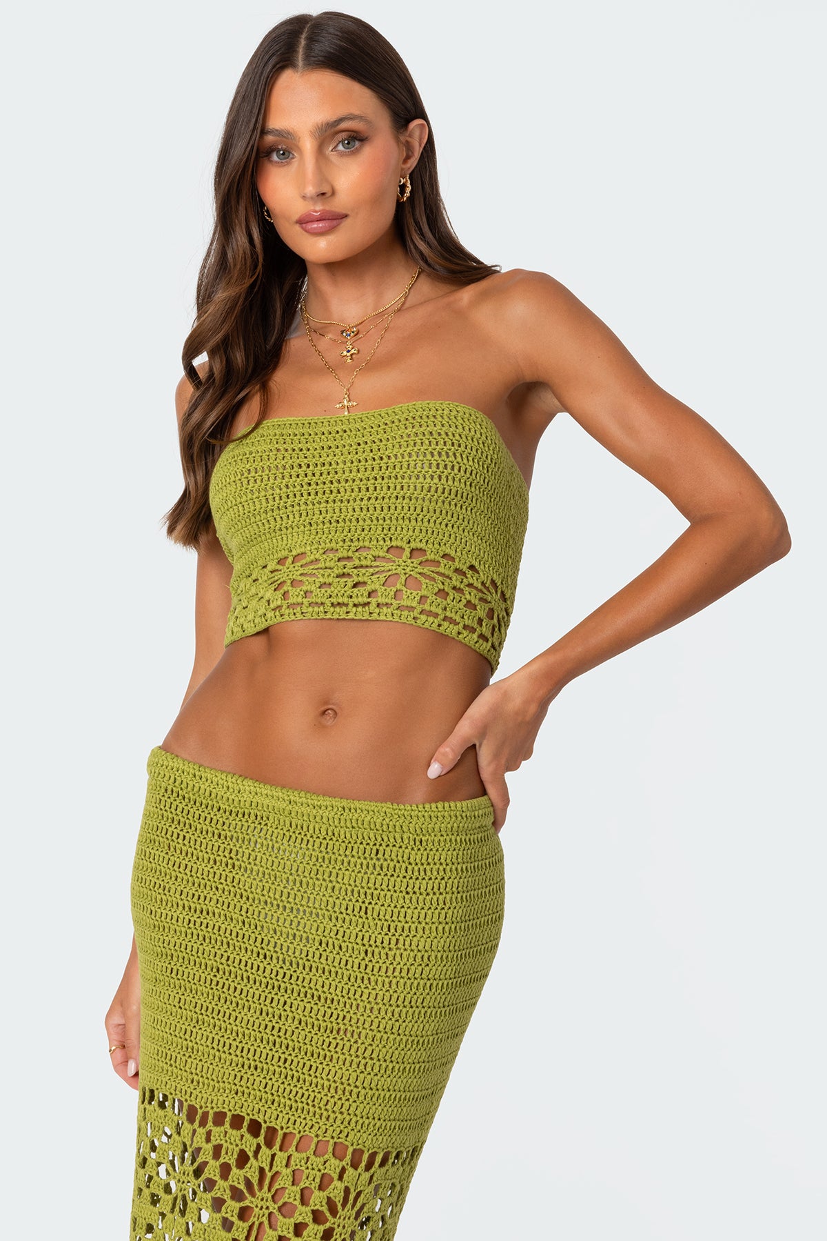 Ida Crochet Tube Top-Milans Time