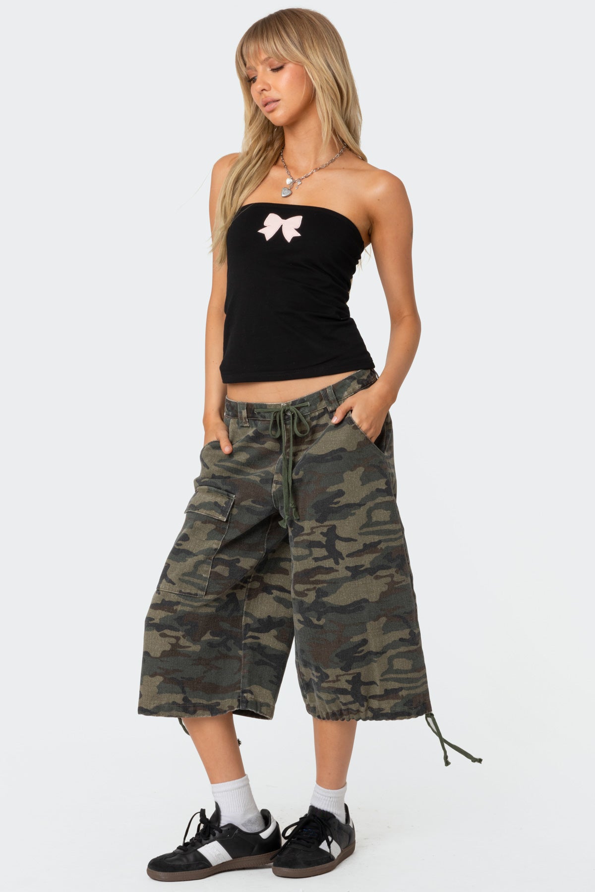 Camo Cargo Bermuda Shorts-Milans Time