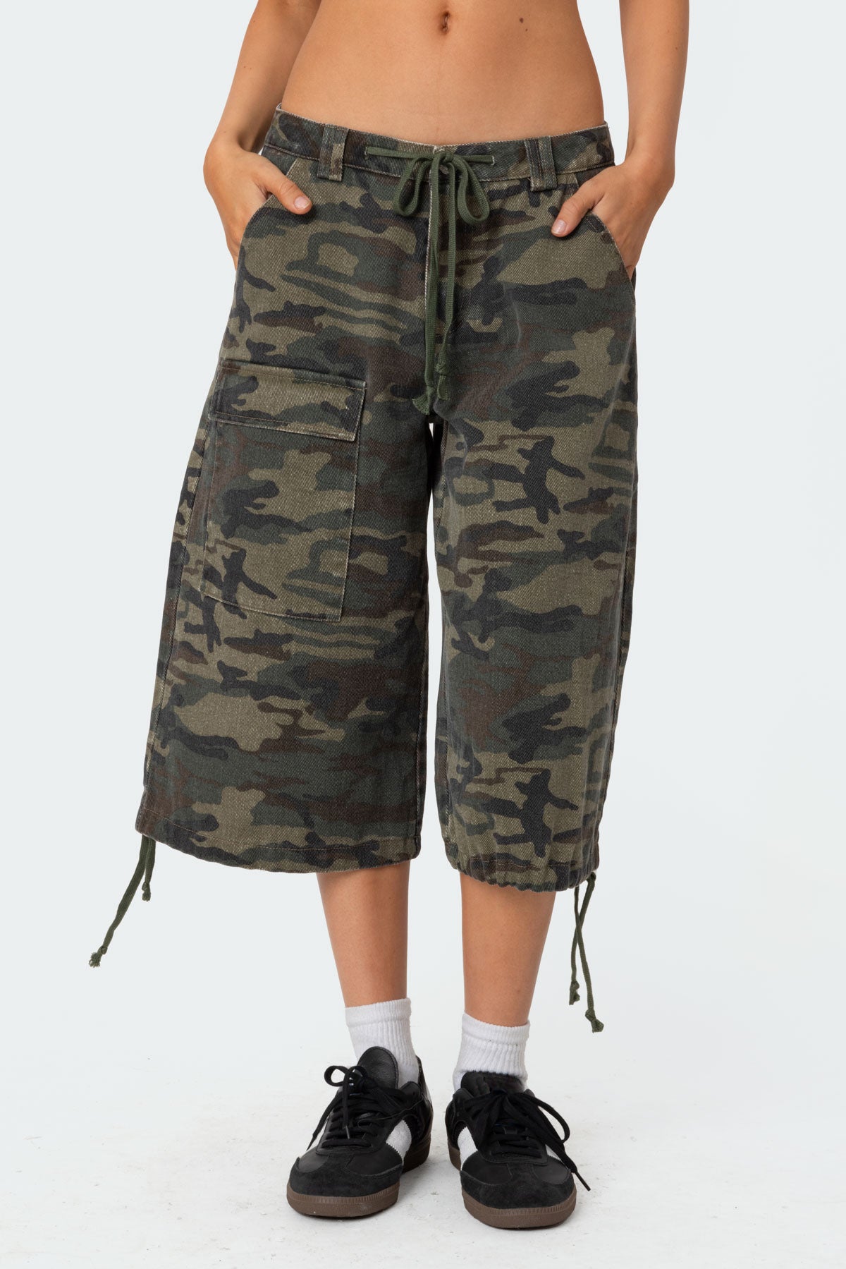 Camo Cargo Bermuda Shorts-Milans Time