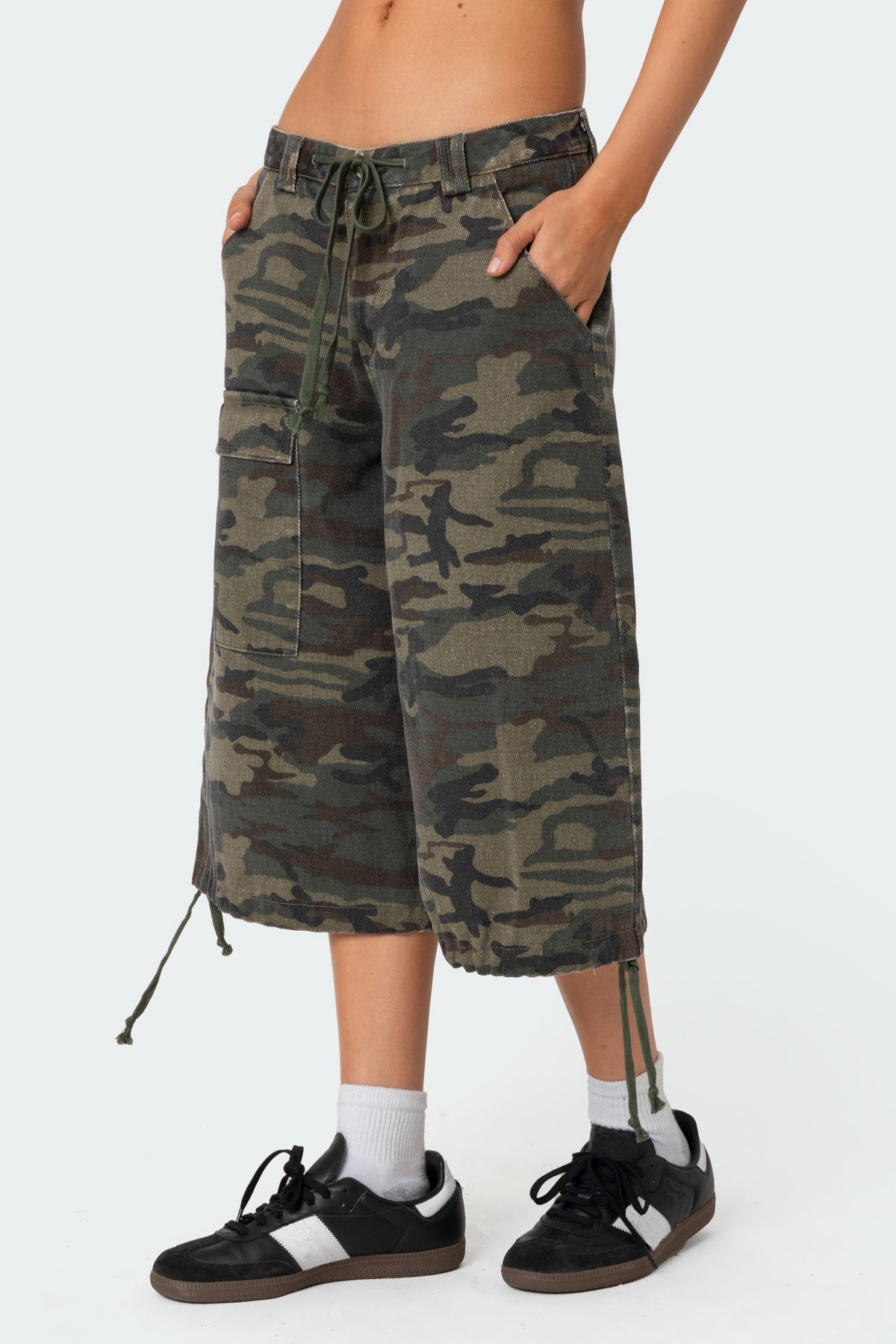 Camo Cargo Bermuda Shorts-Milans Time