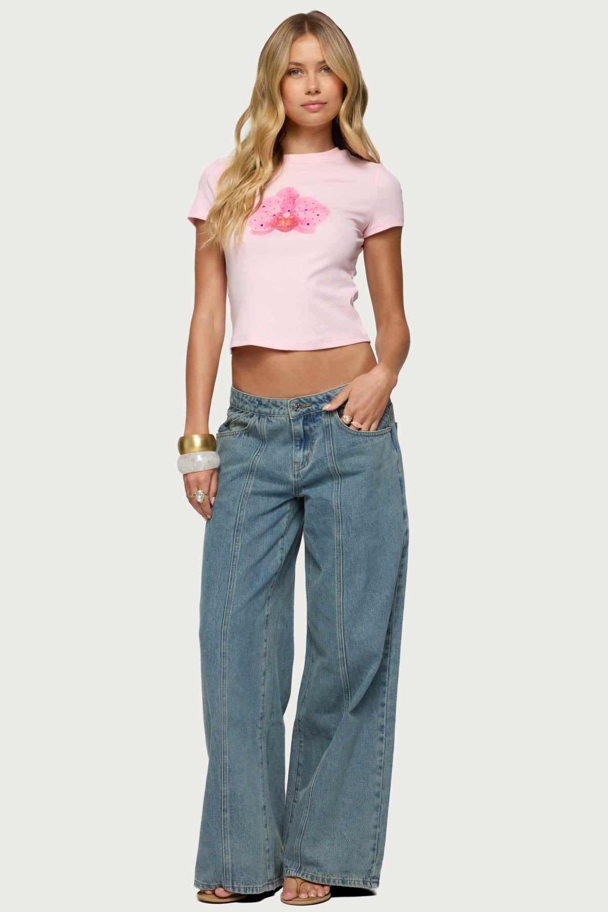 Orchid Gemstone T Shirt-Milans Time