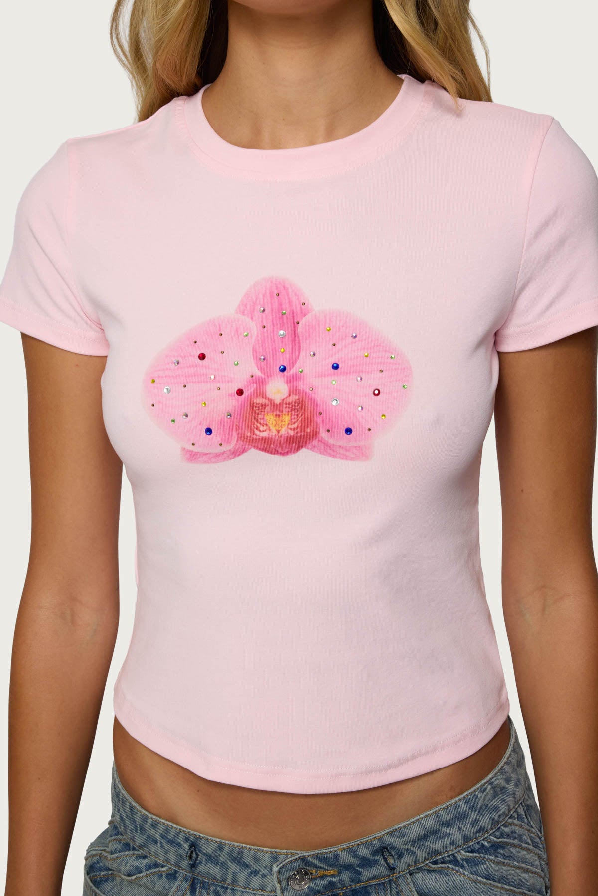 Orchid Gemstone T Shirt-Milans Time