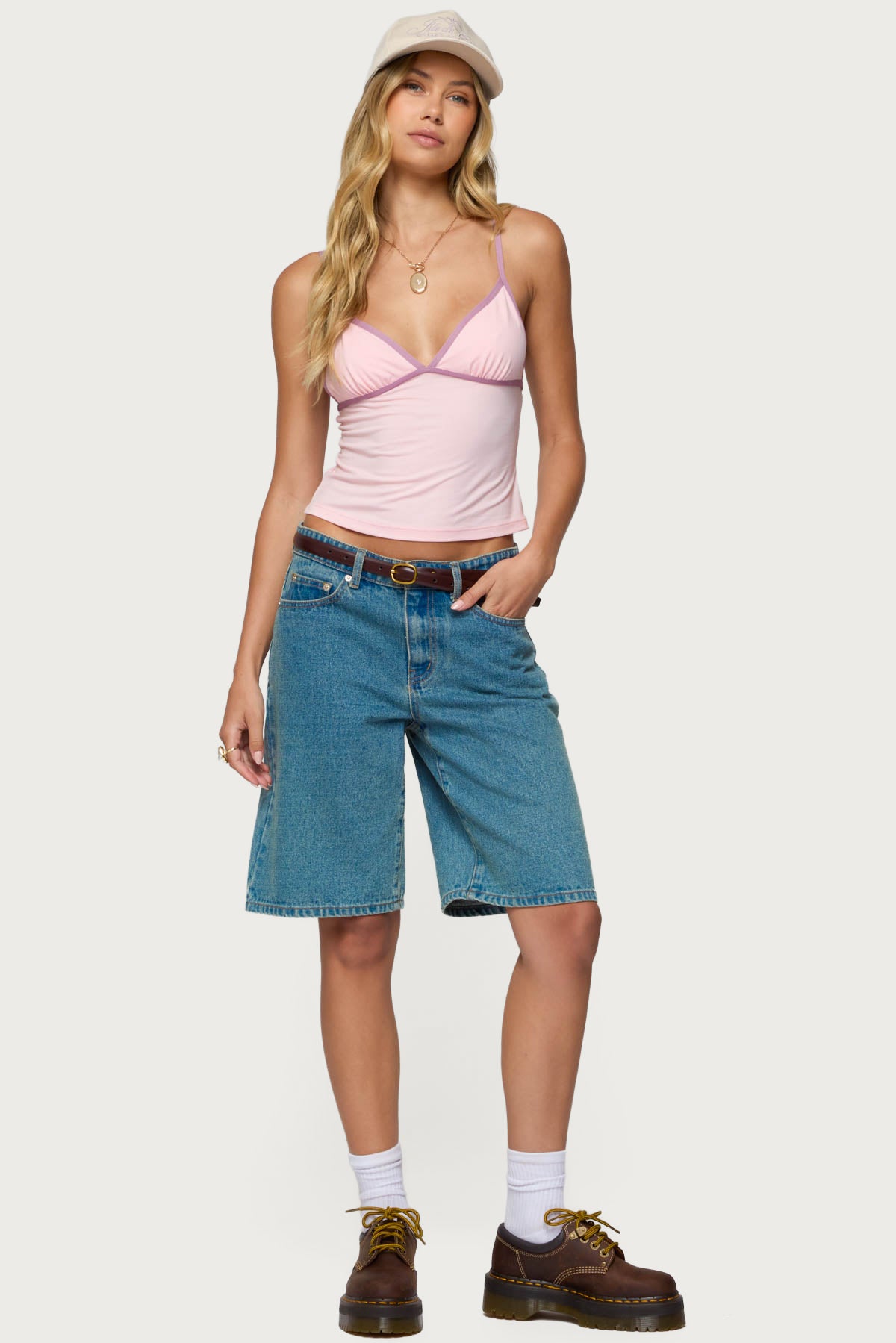 Leona Contrast Tank Top-Milans Time