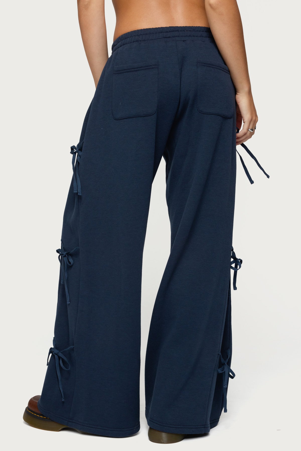 Claudette Baggy Ribbon Sweatpants-Milans Time