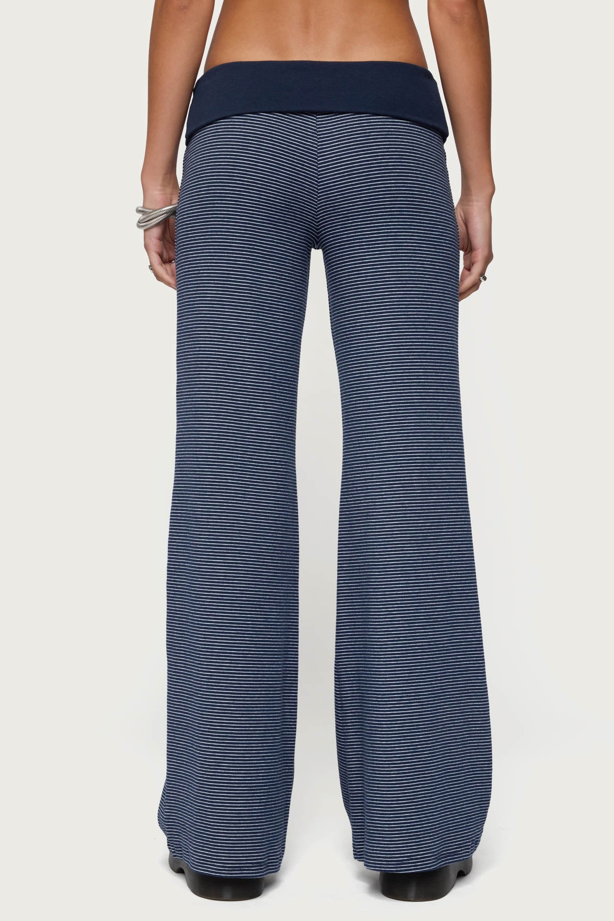 Amarna Striped Fold Over Pants-Milans Time