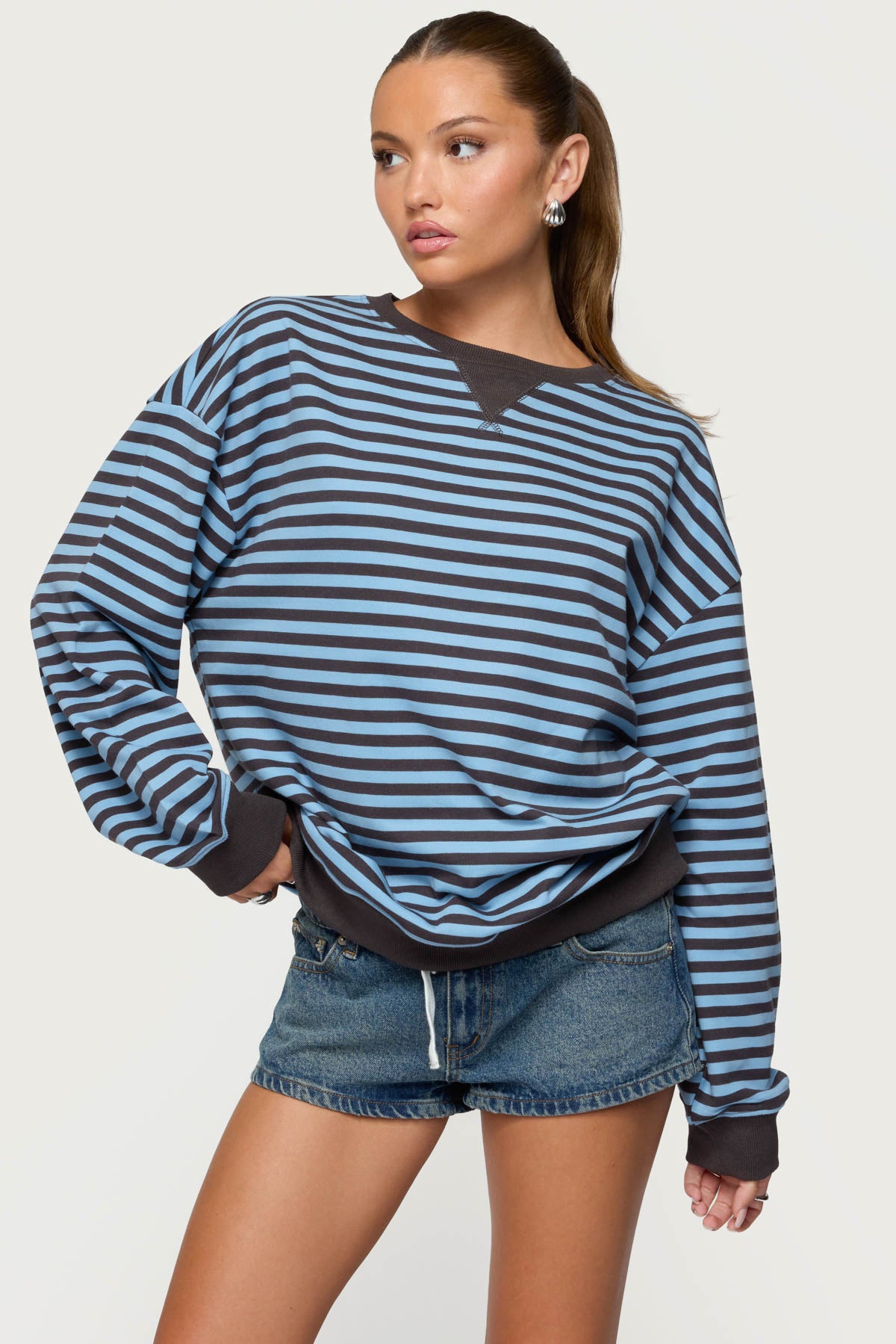 Onda Striped Sweatshirt-Milans Time