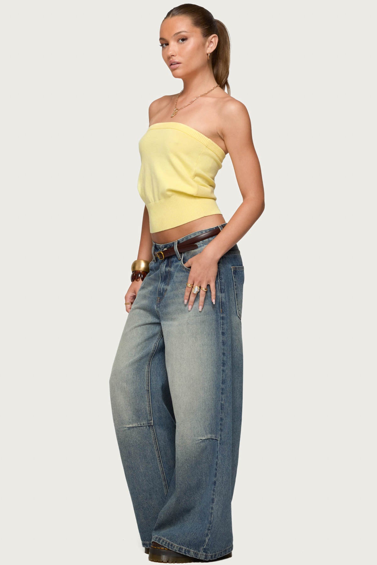 Philipa Strapless Knit Top-Milans Time