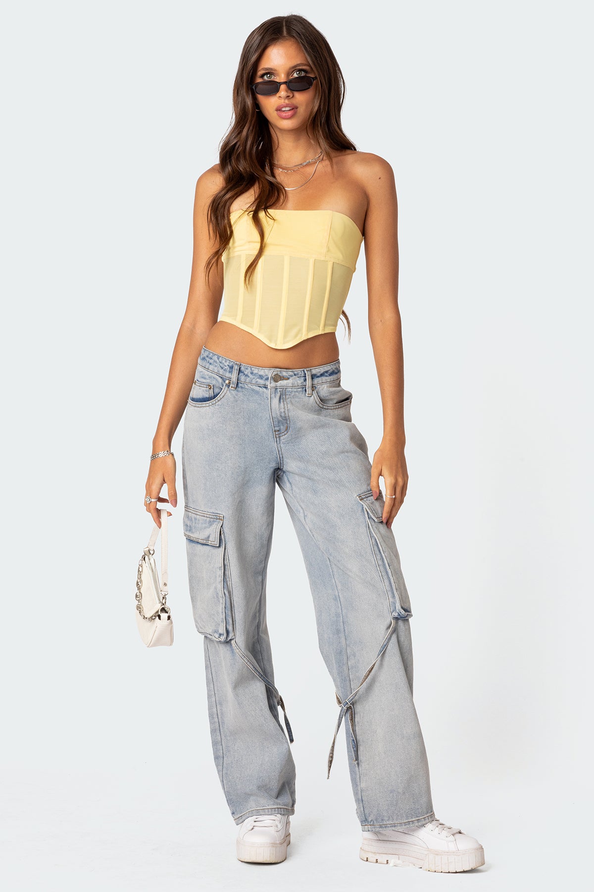 Evangeline Sheer Mesh Corset-Milans Time