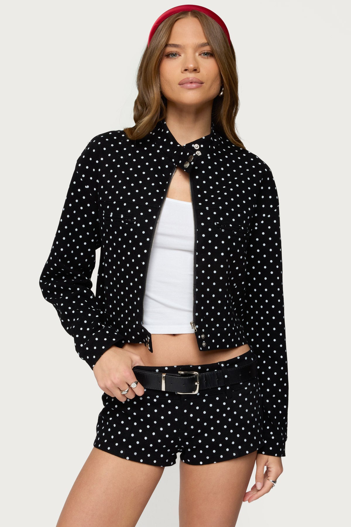 Tabitha Polka Dot Jacket-Milans Time