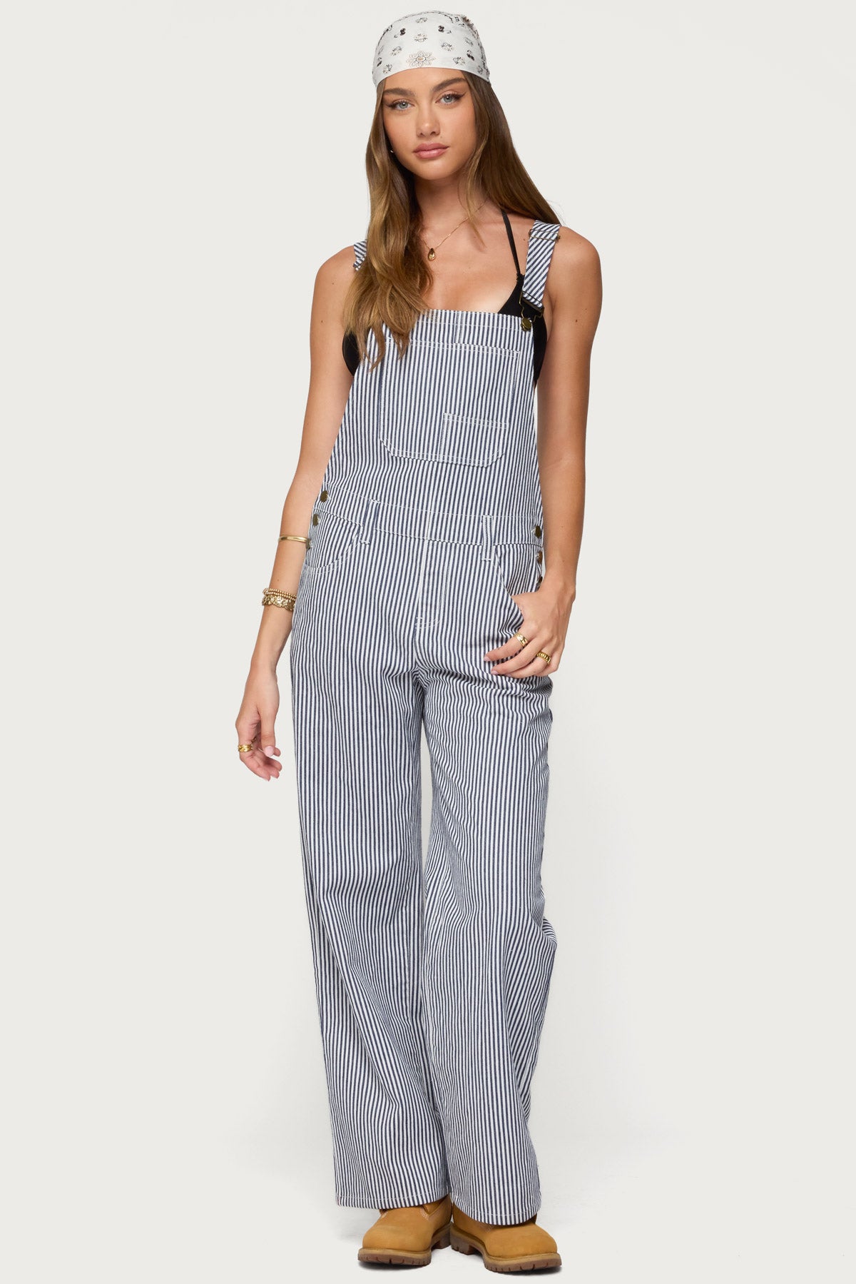 Tamsin Striped Overalls-Milans Time