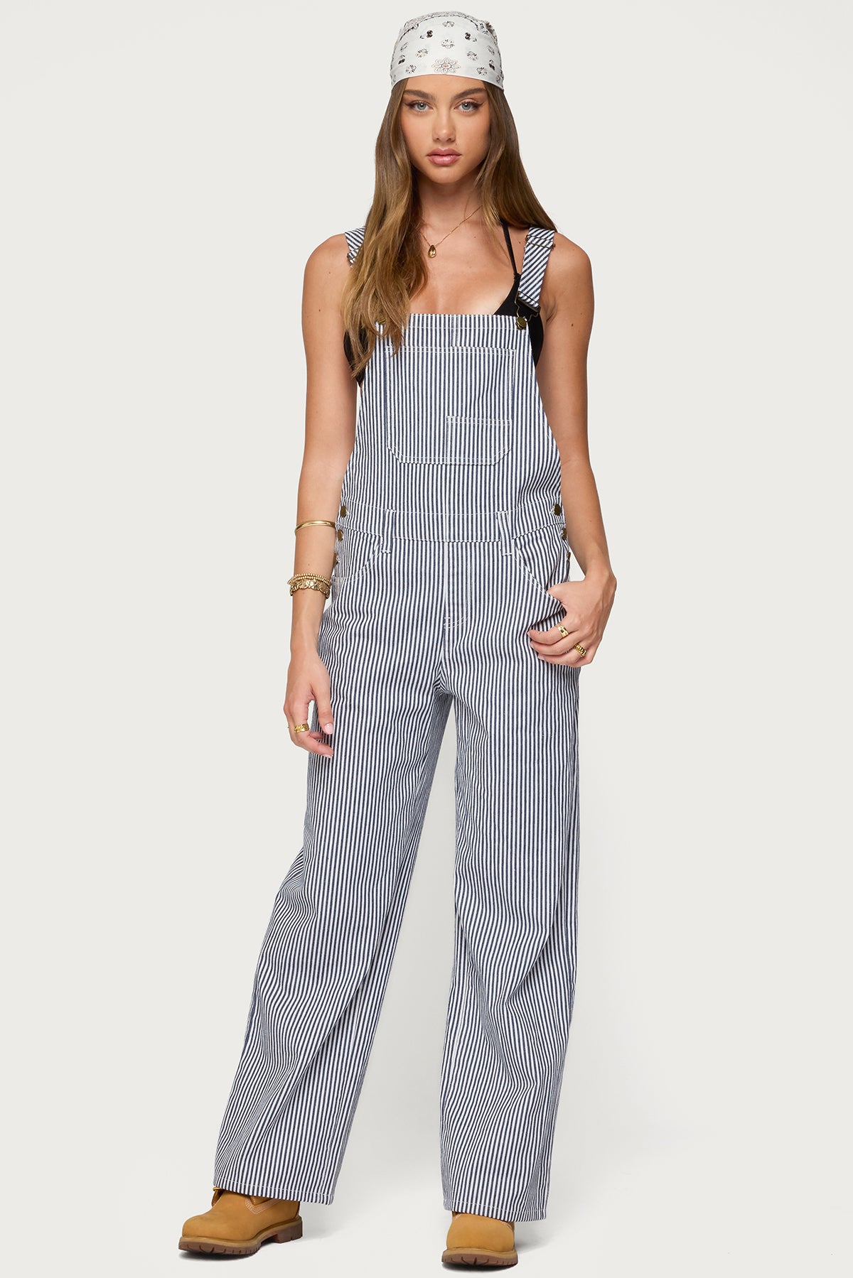 Tamsin Striped Overalls-Milans Time