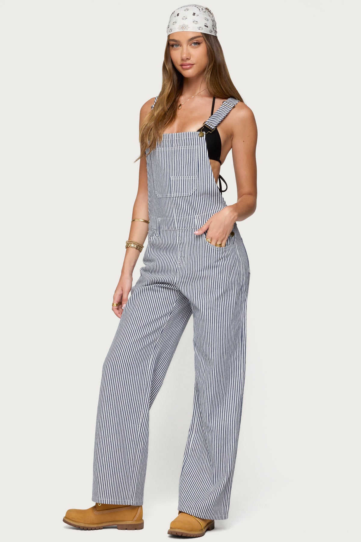 Tamsin Striped Overalls-Milans Time
