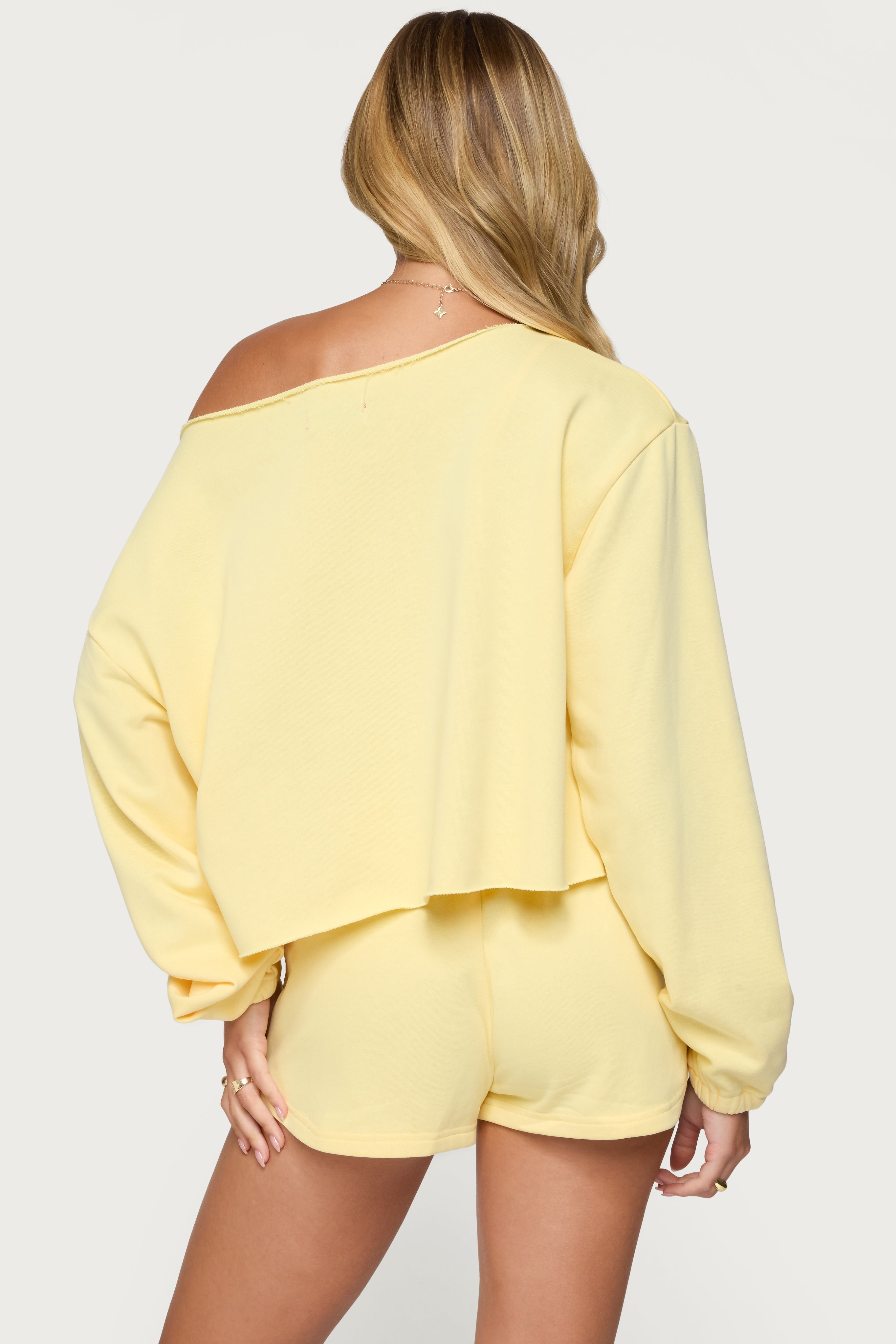 Kordelia Off Shoulder Sweatshirt-Milans Time
