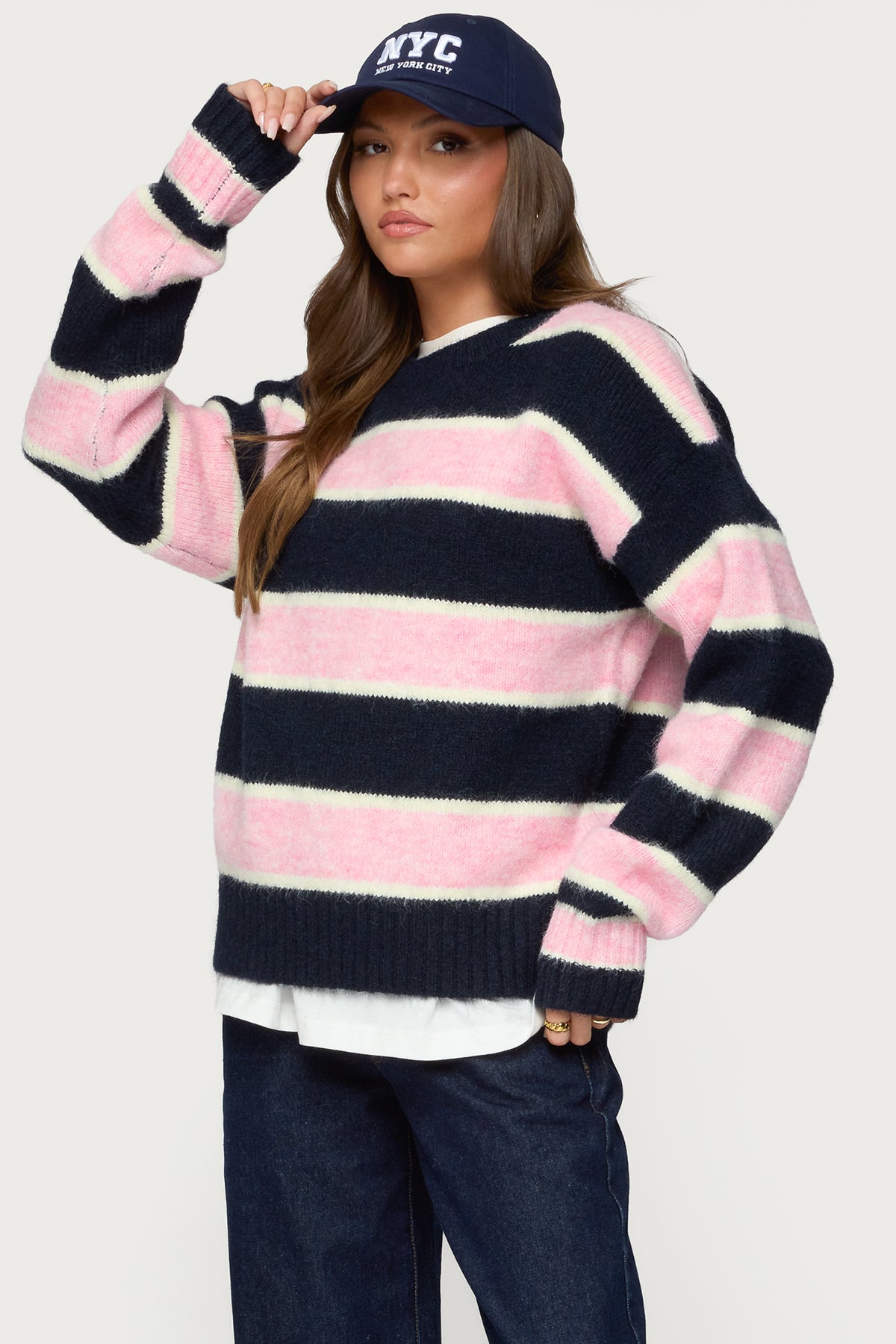 Conrad Striped Knit Sweater-Milans Time