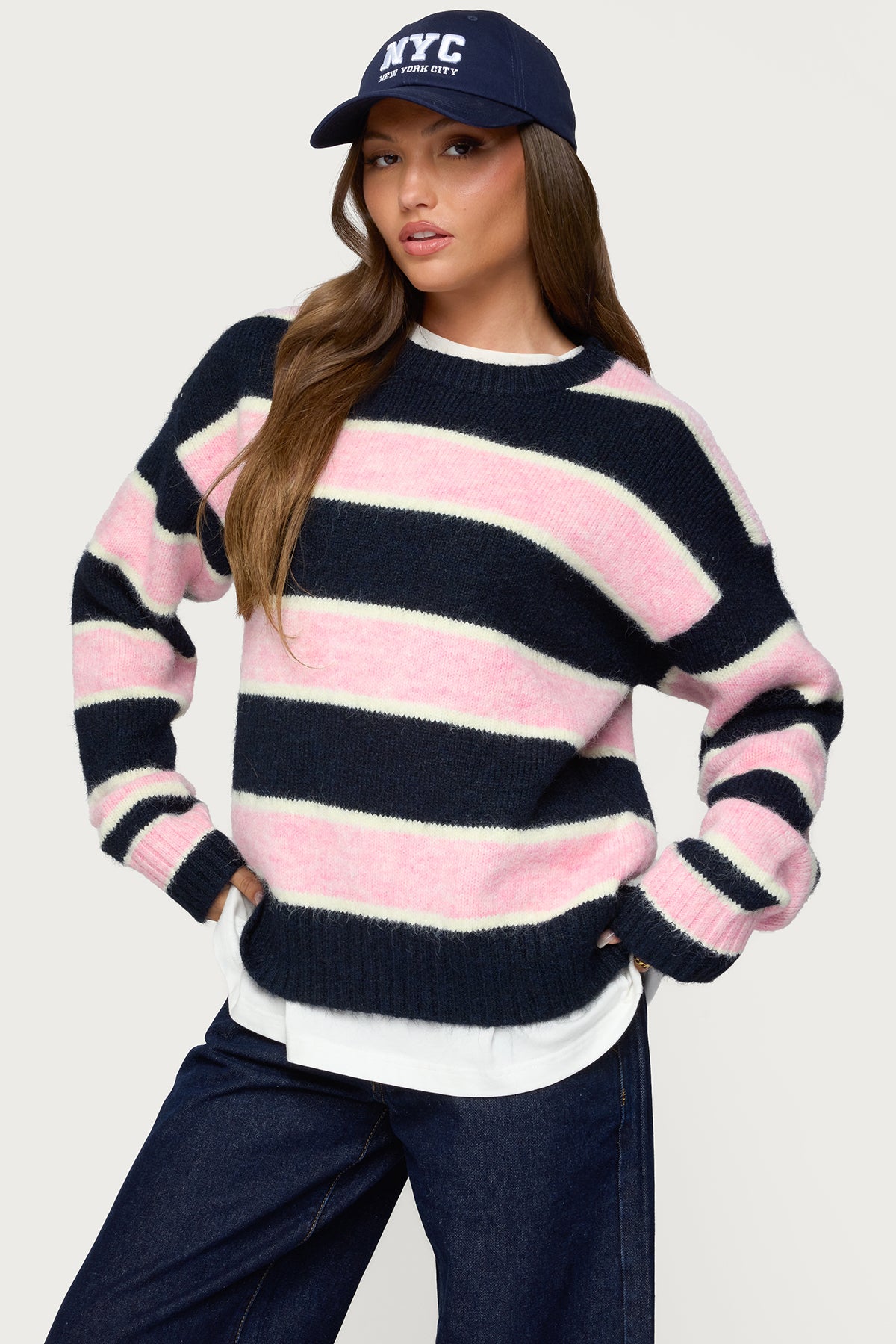 Conrad Striped Knit Sweater-Milans Time