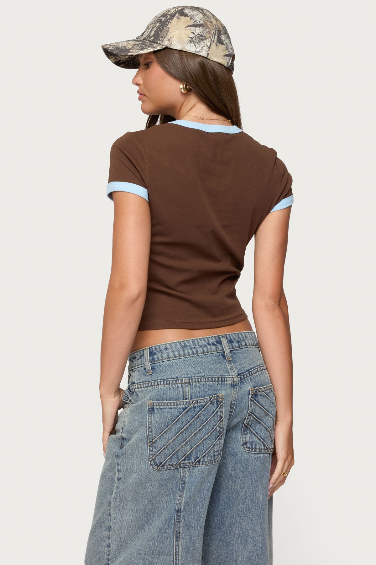 Zeke Contrast T Shirt-Milans Time