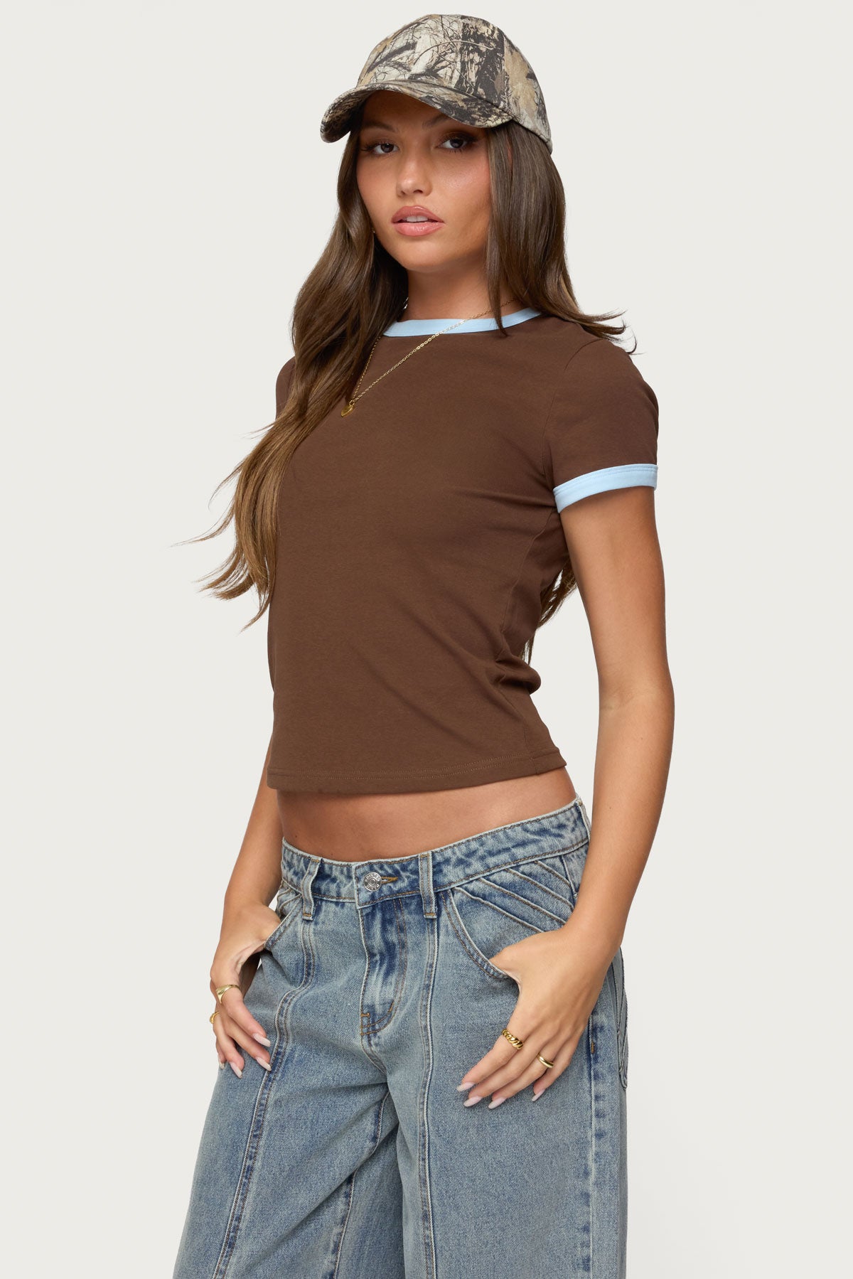 Zeke Contrast T Shirt-Milans Time