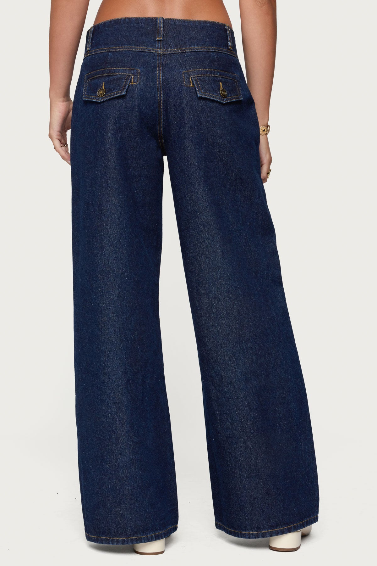 Meredith Low Rise Wide Leg Jeans-Milans Time