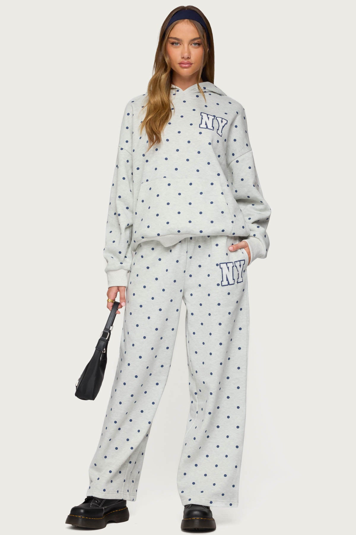 NY Babe Polka Dot Sweatpants-Milans Time