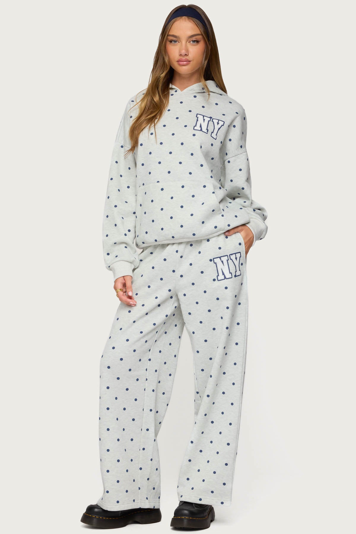 NY Babe Polka Dot Sweatpants-Milans Time