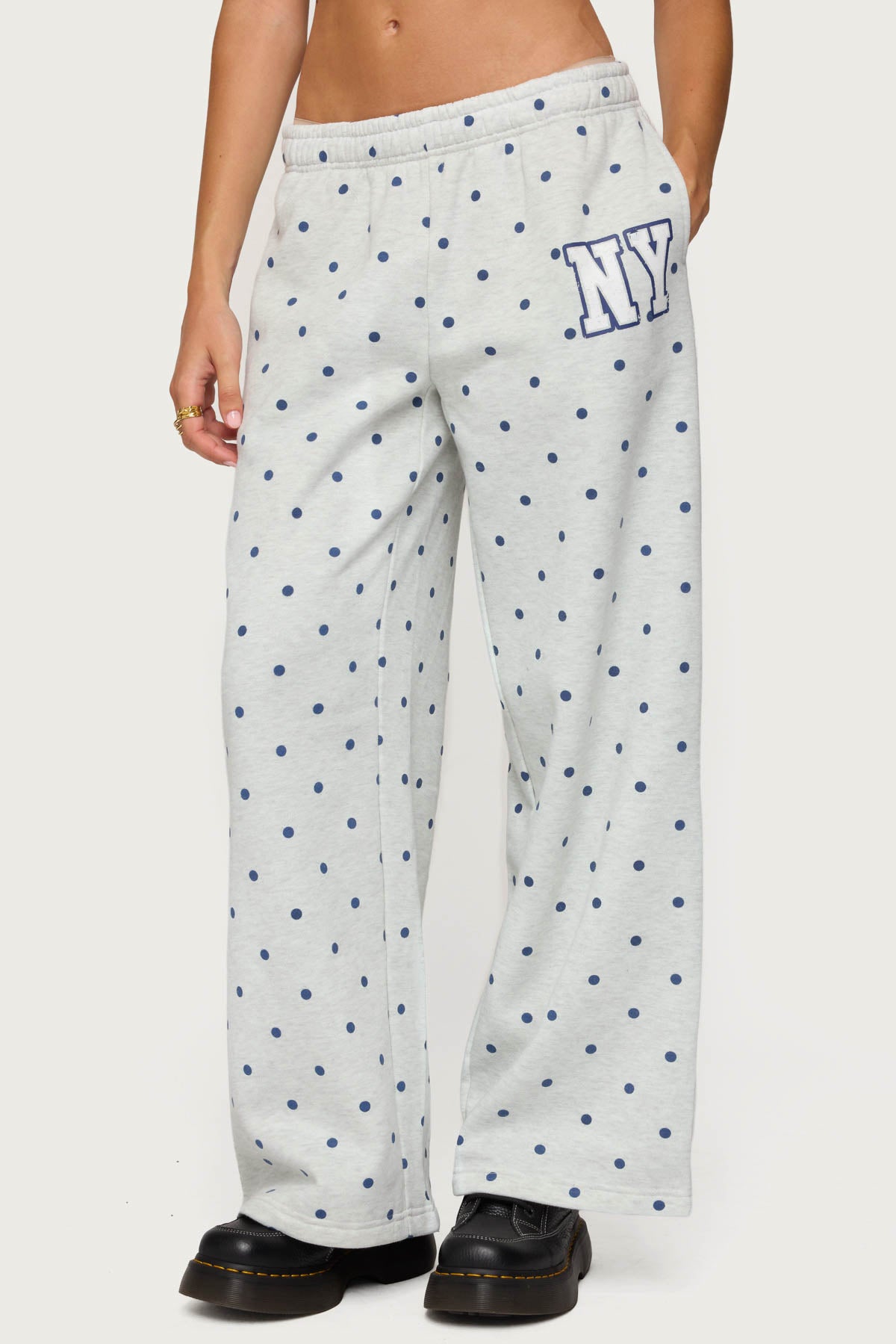 NY Babe Polka Dot Sweatpants-Milans Time