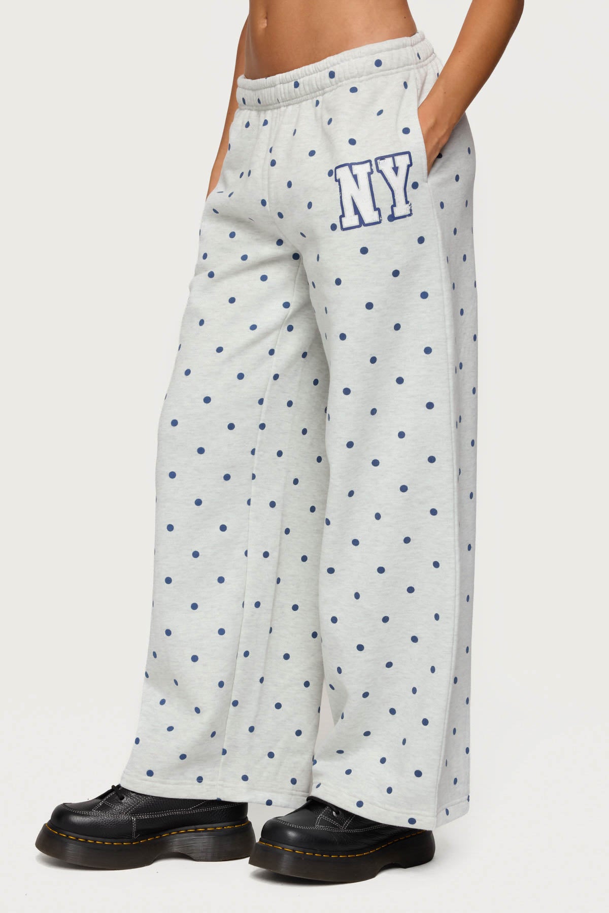 NY Babe Polka Dot Sweatpants-Milans Time